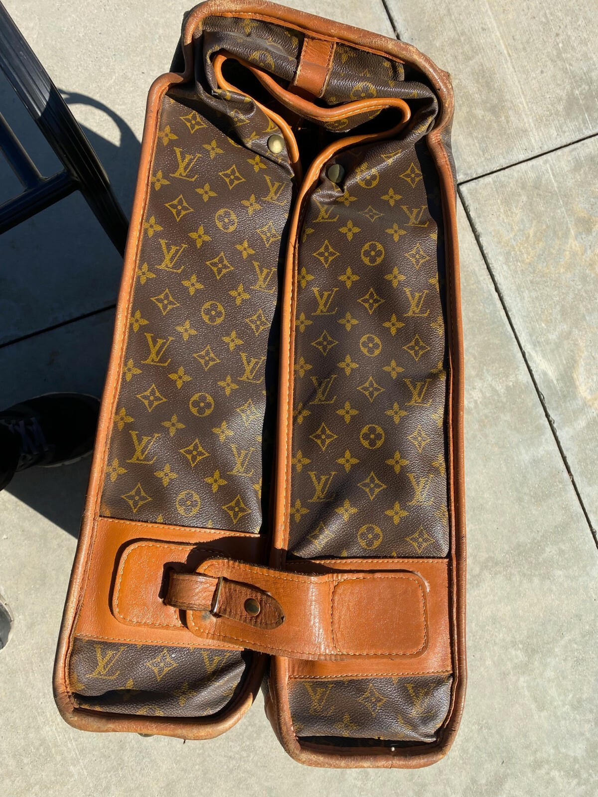 Vintage Louis Vuitton Large Folding Garment Bag Monogram Canvas