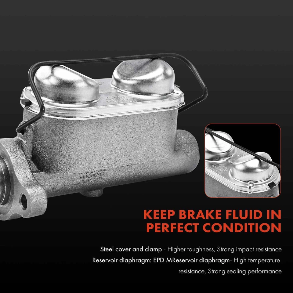 Cilindro maestro de freno con depósito para camioneta Chevy C30 GMC K25/K2500 Suburban Foto 3 de 4