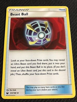 4x BEAST BALL 125/168 CELESTIAL STORM Pokemon- Uncommon Trainer-NM/M