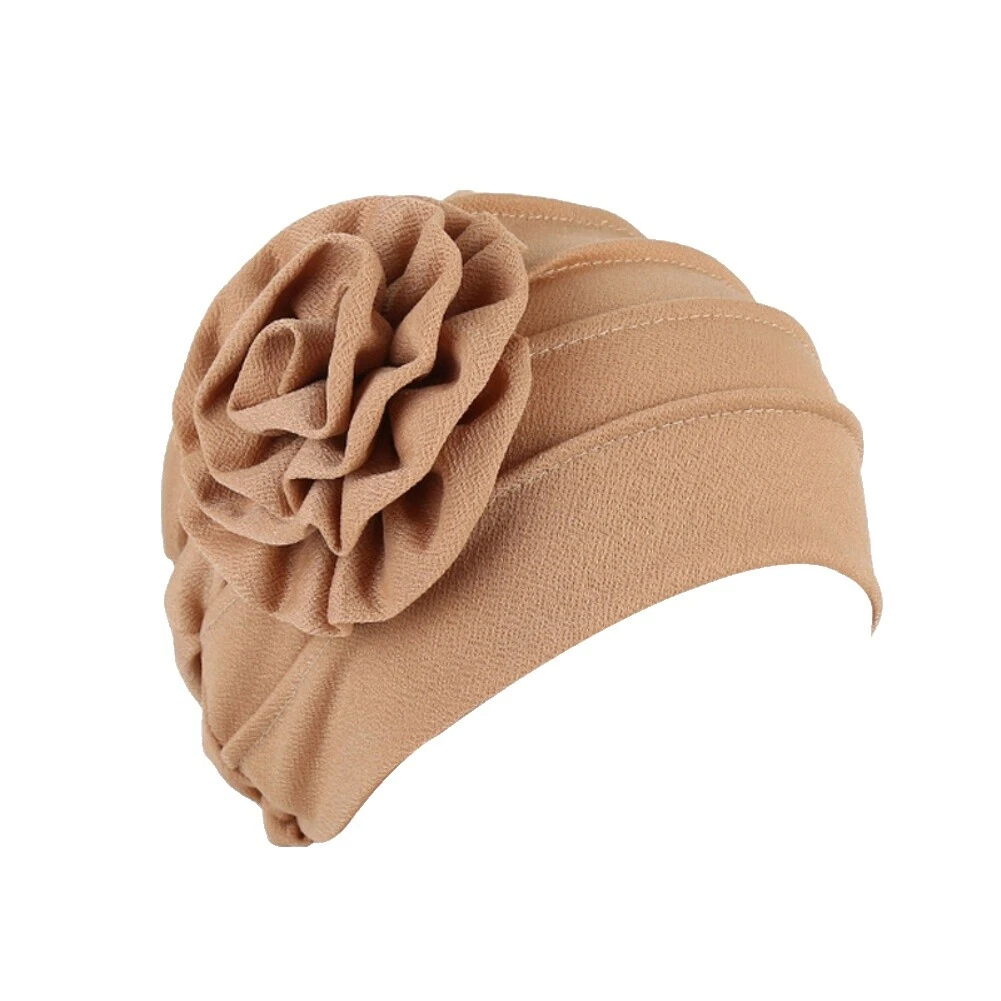 Turban Solid Hats for Women