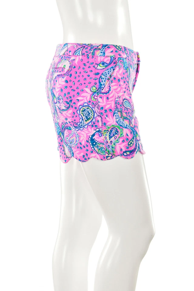 Pantalones Cortos Lilly Pulitzer Plumeria Rosa Strut Your Stuff Talla 10 Foto 4 de 4