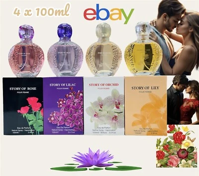 4 X Women's Ladies Perfume Eau De Parfum Spray Scent Fragrance Gift Set For Her
