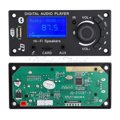 12V LCD MP3 Decoder Board Bluetooth FM Audio Module WMA WAV with Remote Control