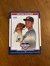 Irving Carter 2017 USA Baseball Stars Black Ink Auto #31 Toronto Blue Jays /25
