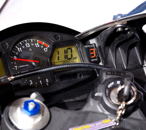Healtech Gear Position Indicator for Honda VT750C FI model 2007 2021 RED - Picture 5 of 8