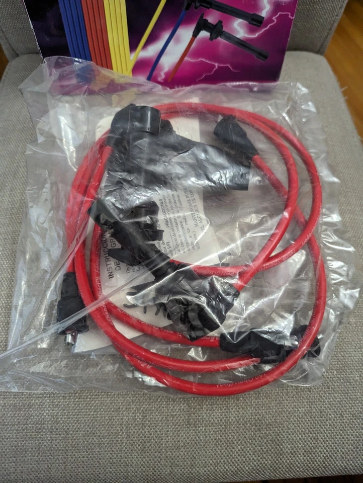 Juego de cables de carrera ACCEL 7920R 300+ para Hyundai, Mitsubishi, Plymouth Foto 3 de 4