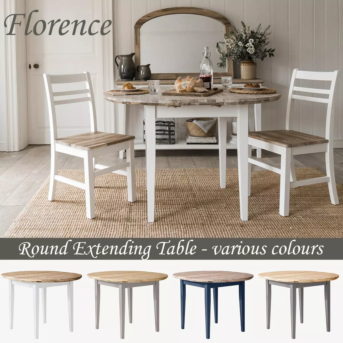 Dining Table Extending Round Kitchen Table Center Extension