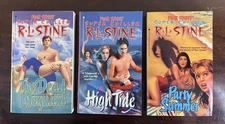 VTG 90s R.L. Stine Fear Street Super Chiller 3 Book Set Party Summer High Tide
