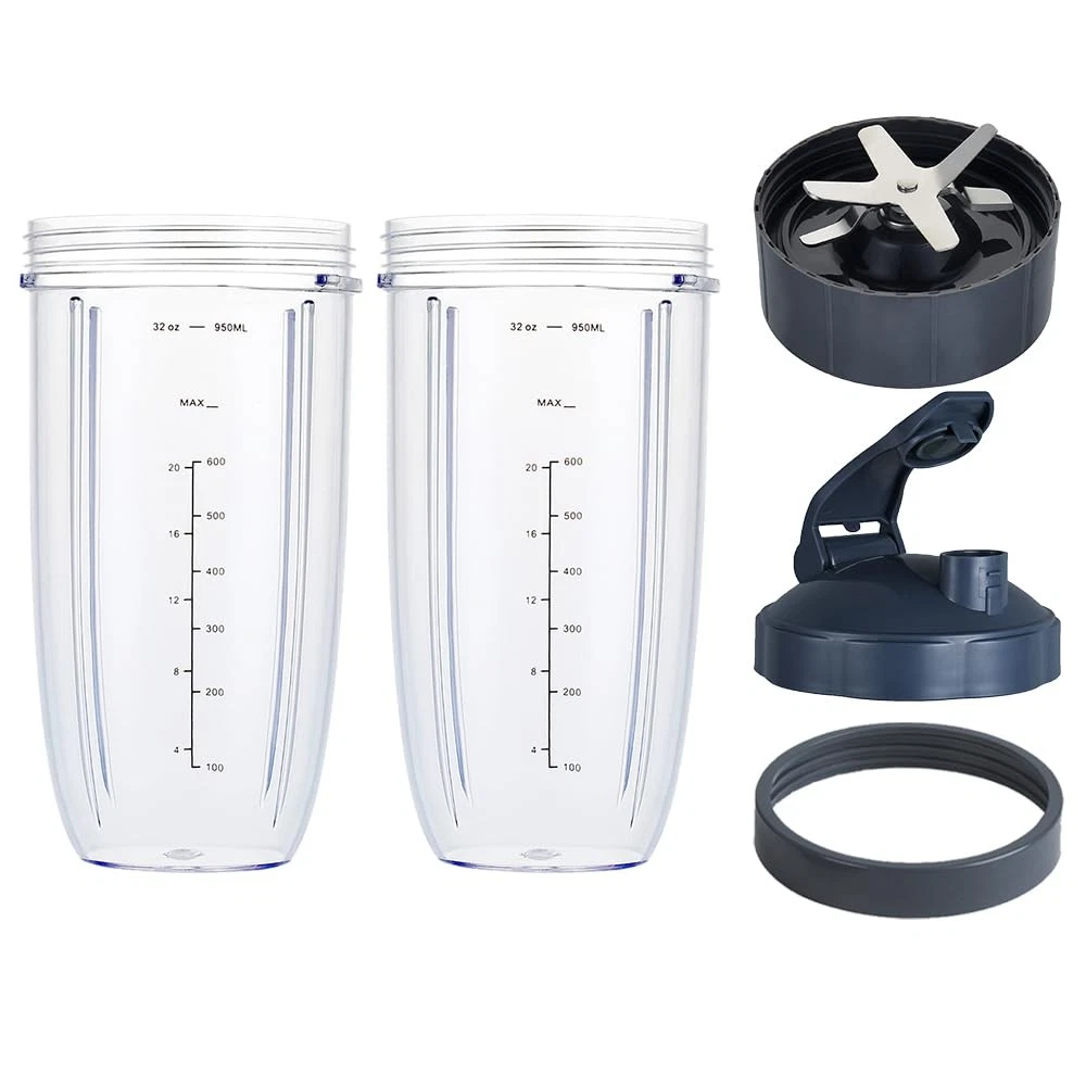 Upgrade Blender Cup and Blade Fit for Nutribullet 600w/900w, Replacement Part...