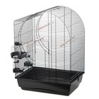 Cage Pour Oiseaux Ollesch Vogelheim Elizabeth Noire 54x39x75 cm Avec Accessoires