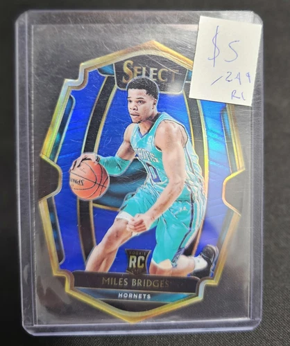 Panini 2018-19 Select RC Premier Level Miles Bridges Hornets Blue Prizm /249