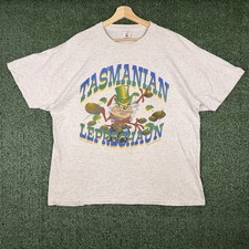 Vintage Looney Tunes Taz Tasmanian Devil 1995 St. Patrick's Day Irish T Shirt XL