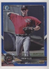 2018 Bowman Chrome Prospects Blue Refractor 64/150 Drew Ellis #BCP25 mr0
