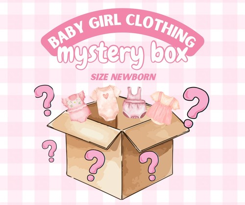 Baby Girl Clothing Mystery Box 8-10pc Brand Name Bundle Size Newborn  EUC