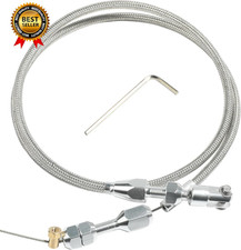 36" Throttle Cable Kit,Car Braided Throttle Cable,Ls Swap Steel Braided Throttle