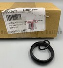 Pottery Barn Quiet Glide Curtain Double Rings S/10 Antique Bronze Small #D540J