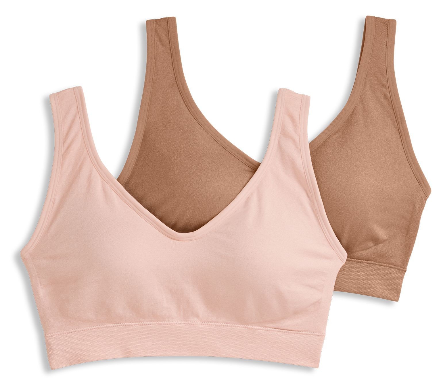 Jockey Women's Plus Sz Bra 3X Seamfree Back Smoothing Black A596550