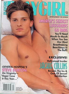 Playgirl 4-95 Steve Burton David Duchovny Retter April 1995 Real Men