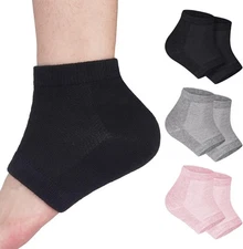 tifanso 3 Pairs Moisturizing Heel Socks for Dry Cracked Feet, Gel Repair Moistur