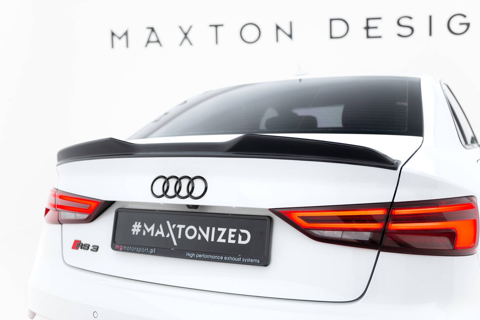 Spoiler Cap 3D Maxton Audi RS3 Sedan 8V - Becquet Arrière Sport