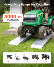 2PCS Aluminum Trailer Ramps 39x12 ATV Loading Ramps 3000lb Capacity