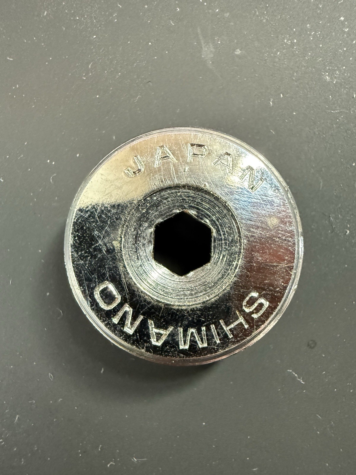 Vintage Shimano Japan Crank Bolt Dust Cap Hex Square Taper &ndash; Single