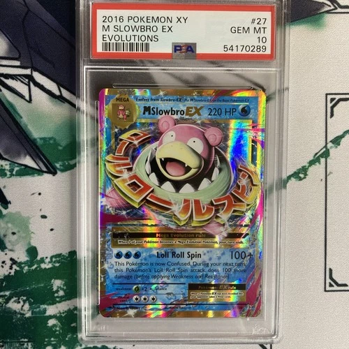 PSA 10 Gem Mint M Slowbro EX 2016 Ultra Rare Evolutions UR 27/108