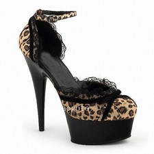Ladies Women's High Heel Fashion Shoes Stage Show Nightclub Casual Party Sandals