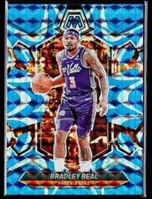 2023-24 Panini Mosaic #44 Bradley Beal Reactive Blue
