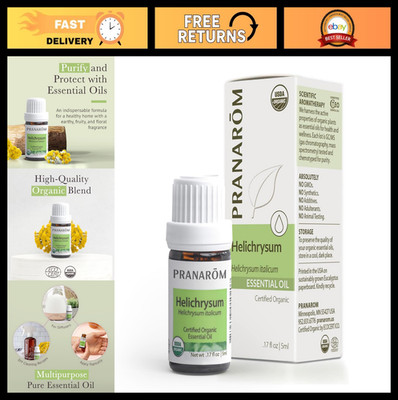 Organic Helichrysum Essential Oil 5ml - 100% Pure Therapeutic for Skincare, Arom