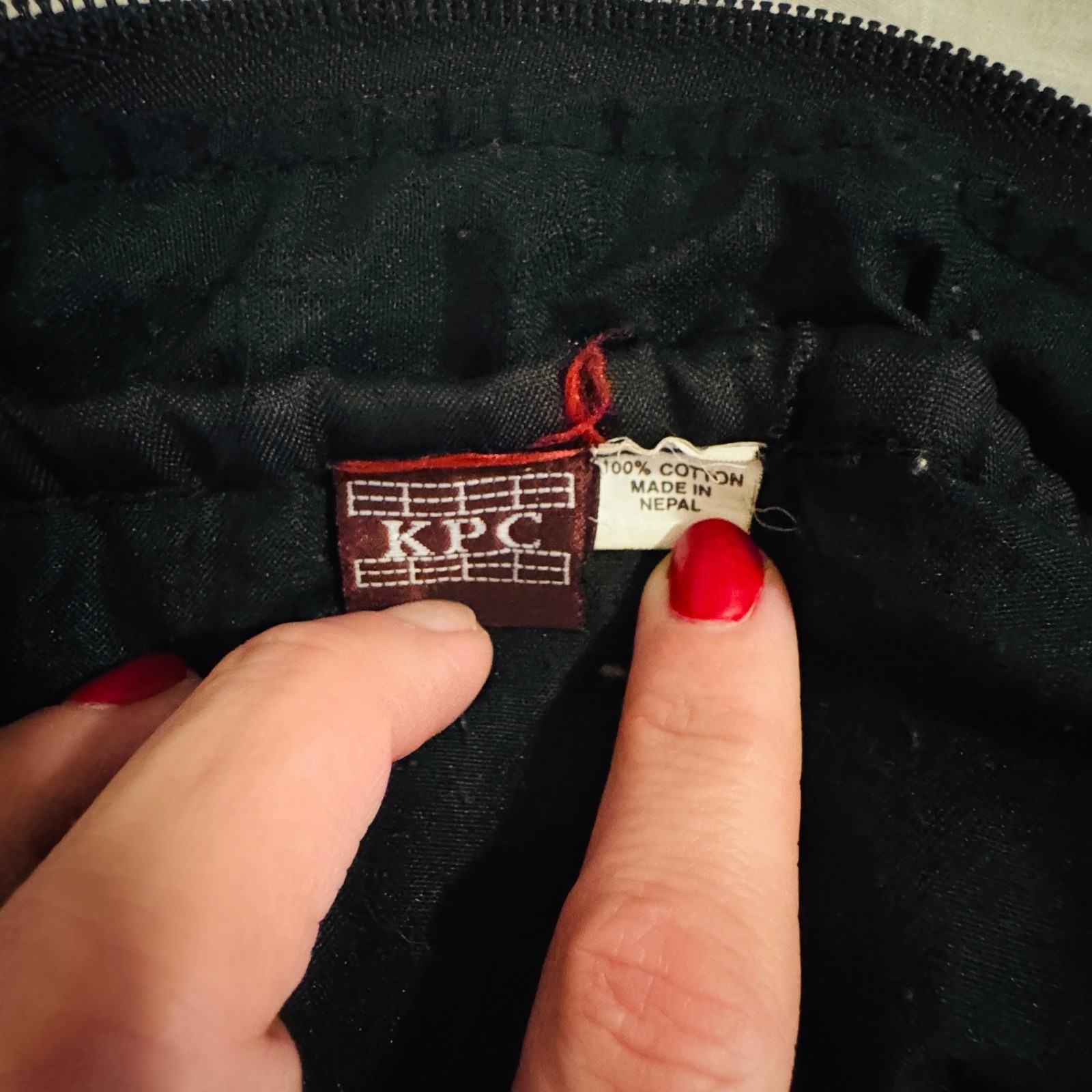 KPC Nepal Patchwork Boho Backpack Handmade Cotton… - image 3