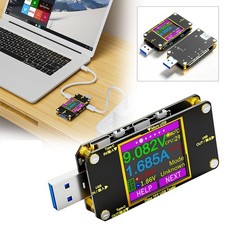 USB Power Meter Tester Type C LCD Multimeter Voltmeter Ammeter Detector QC2.0-3