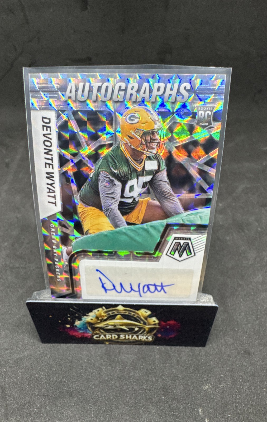 Devonte Wyatt Panini Mosaic Rookie Autograph Mosaic #RAMDW Base