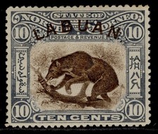 NORTH BORNEO - Labuan QV SG115, 10c brown & slate-lilac, M MINT. Cat &pound;65.