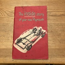 1946-1947 Plymouth Owners Manual Sedan Coupe Nice Original Not A Reprint