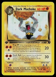 Dark Machoke 40/82 Team Rocket 1st Edition Uncommon