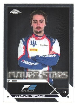 2023 Topps Chrome F1 Formula 1 F2 Trident Clement Novalak
