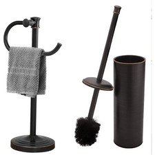 17 Inch Oil Rubbed Bronze Stand Towel Bar Hanger Hand Towel Bar Bathroom Vanity