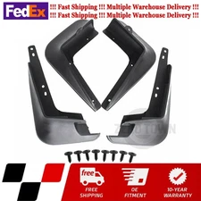 4PCS Front & Rear Molded Splash Guards Mud Flaps For 2014-2017 Toyota Corolla