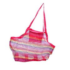 Mesh Beach Bag Quick Dry Foldable Storage Bag For Pool Toys Shells Camping YXOT