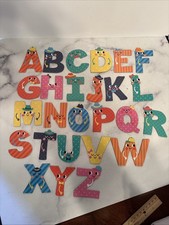 26 Character Magnetic Letters Alphabet Magnets ABCs Large 3" Tall - EUC
