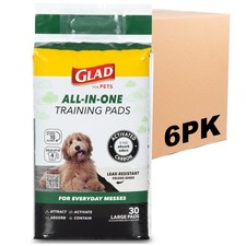 Glad for Pets Black Charcoal Puppy Pads - Super Absorbent Disposable Dog Pee Pad