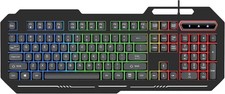 INDOTEAM USB Wired Mechanical Gaming Keyboard with RGB Illumination for PC Gamer