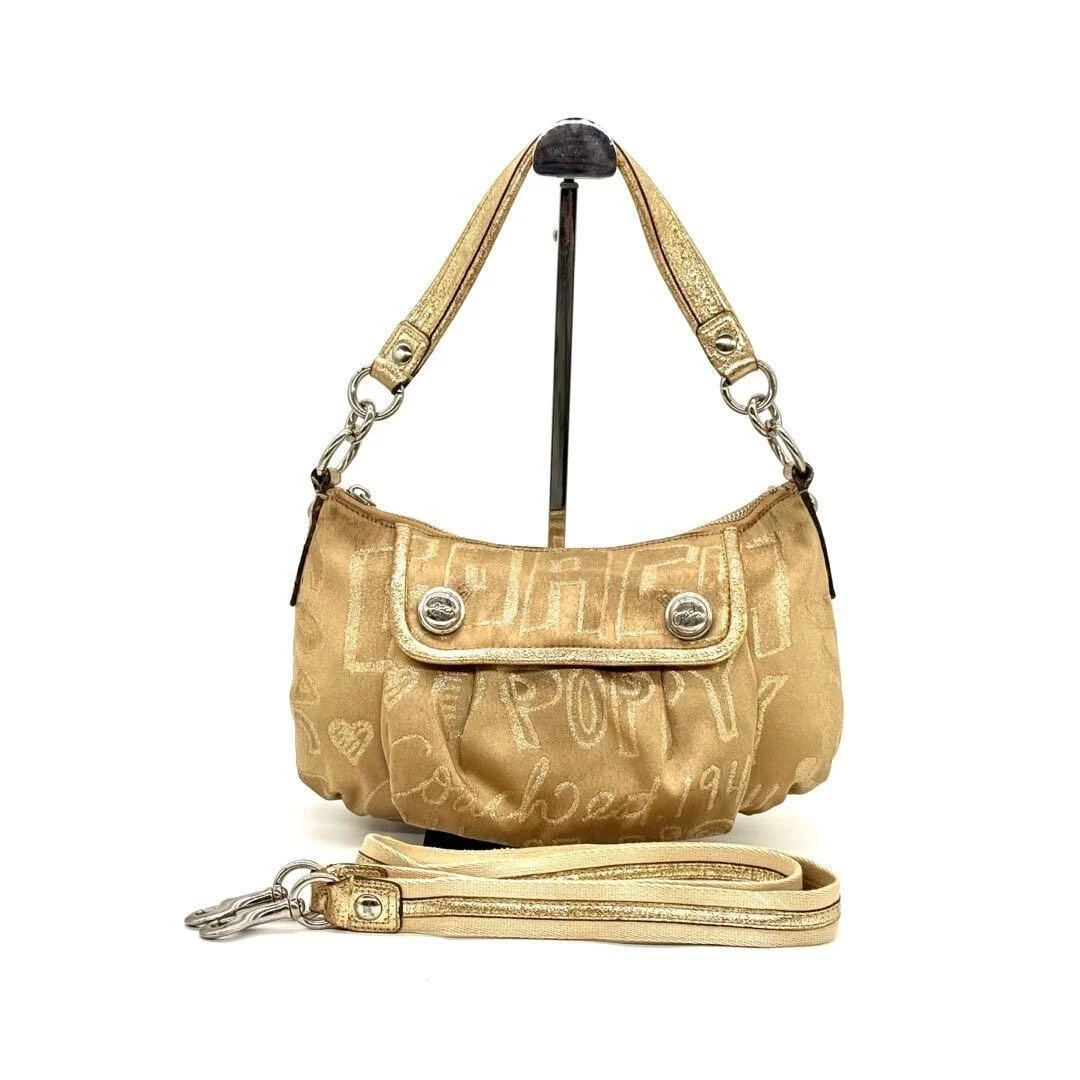 Coach Poppy Shoulder Bag Gold Bags & Handbags for Women | eBay