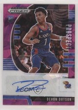 2020-21 Panini Prizm Draft Picks Prospect Purple Ice 90/99 Devon Dotson Auto 2r7