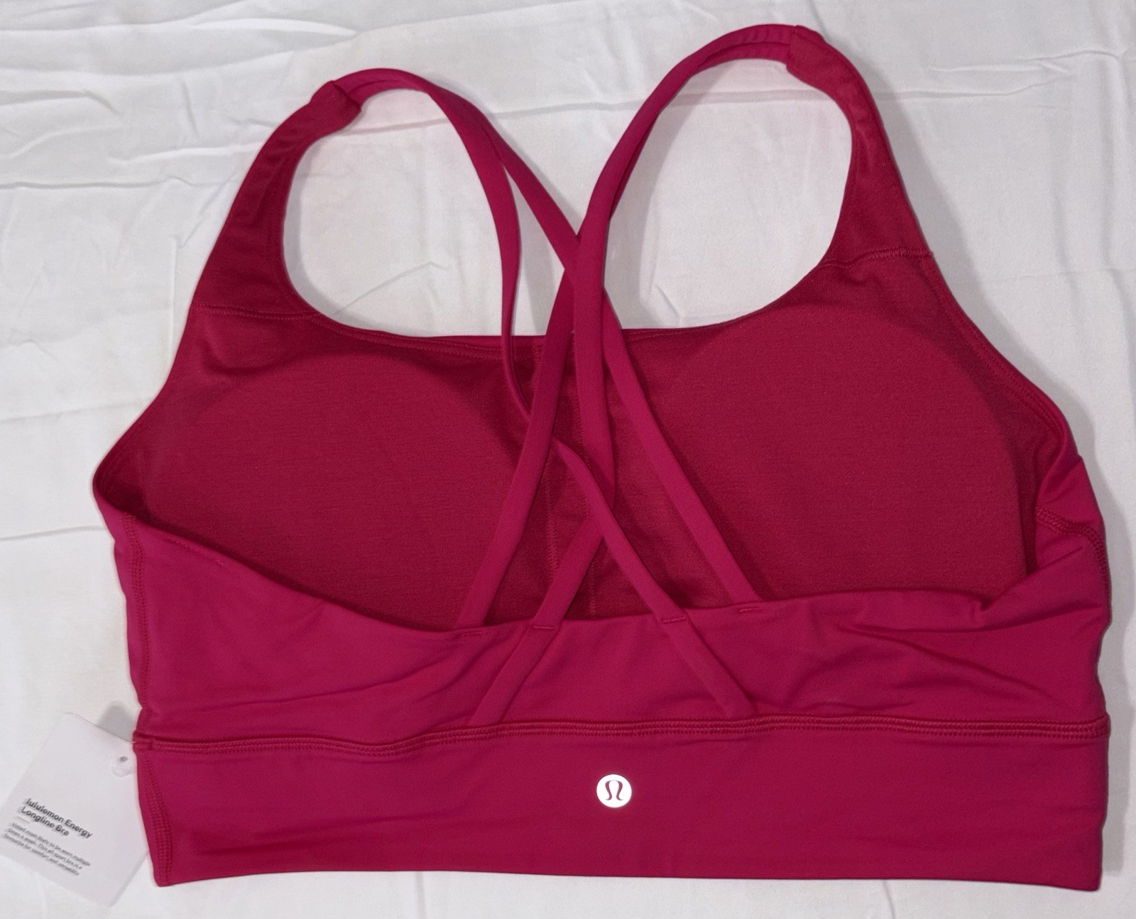 NWT✨LULULEMON✨SIZE 12✨ENERGY LONGLINE BRA✨AUTHENTIC✨PINK CALYPSO✨$64 image 8