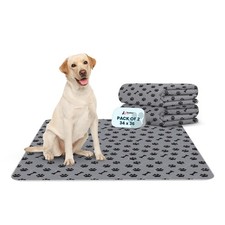 Washable Pee Pads for Dogs, 2 Pack Large 34"x36" Super Absorbent Dog Training...