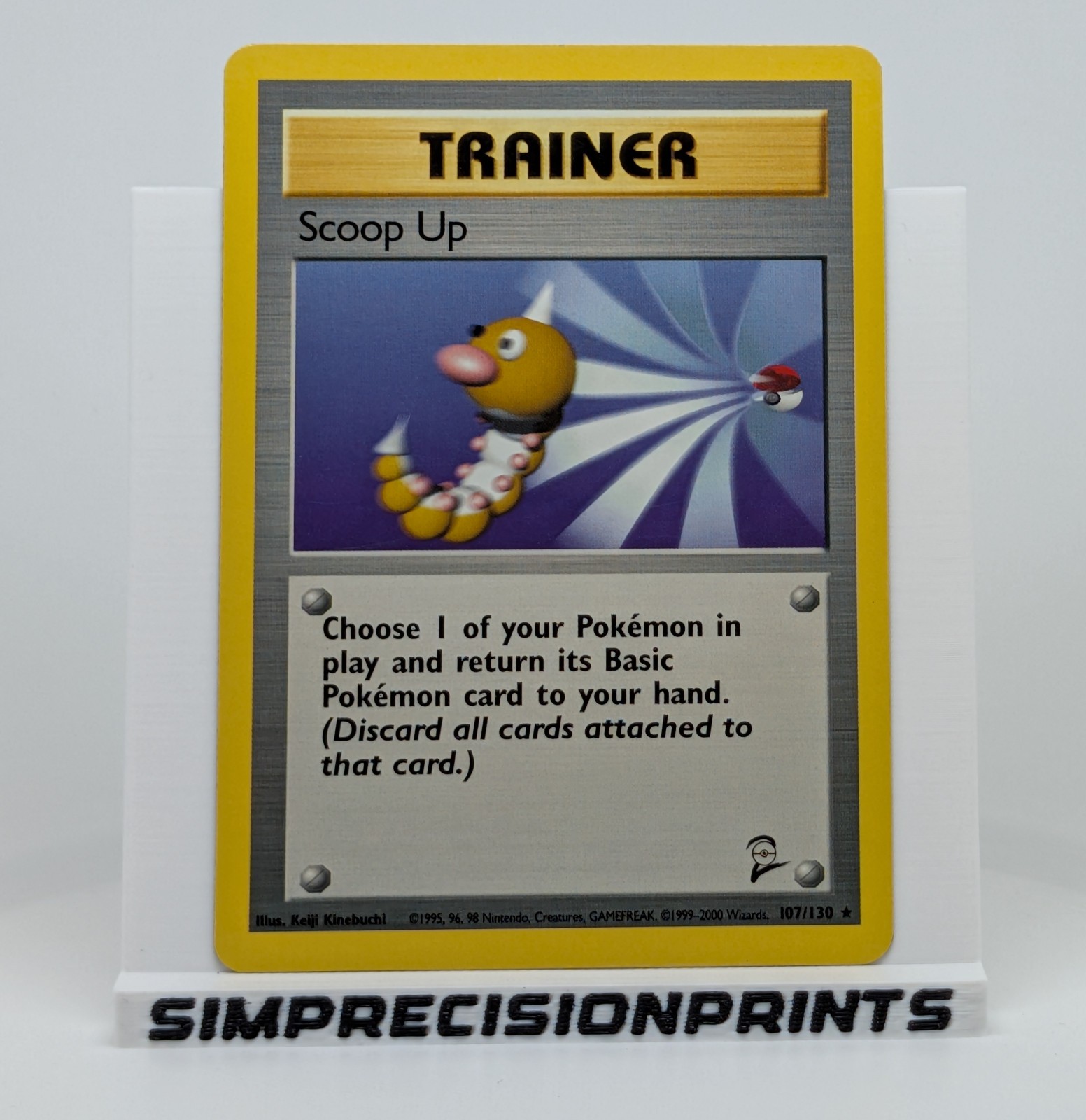 Scoop Up 107/130 - VINTAGE WOTC POKEMON CARD - BASE SET 2