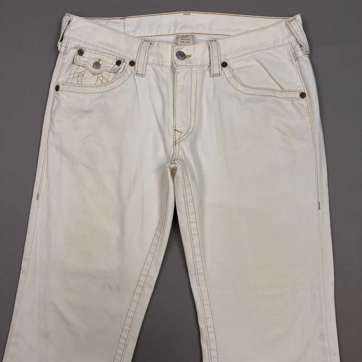 True Religion White Jeans for Men for sale | eBay