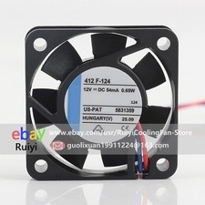 412F-124 DC12V 54mA 0.65W 4010 40X40X10MM 4CM 2-Wire Original Axial Cooling Fan